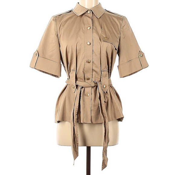 Dana Buchman Jackets & Blazers - Dana Buchman Khaki Jacket~Shirt with Belt~New with Tags Size 6